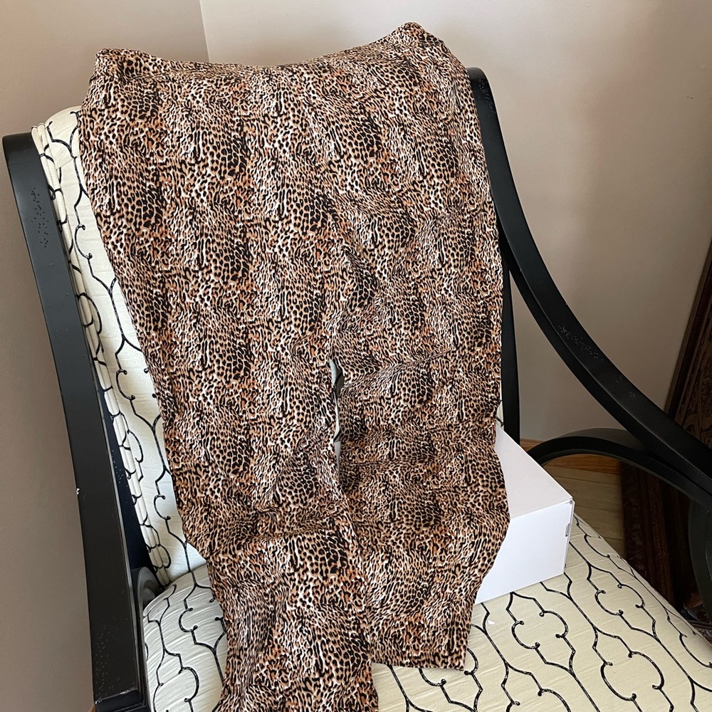 Counterparts Brown Leopard Print Pants